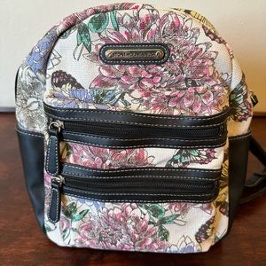 NWOT Butterfly Floral Backpack Purse
